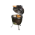 Perla 2in1 Kamado kerámia grill és smoker hőmérővel, szellőztetővel Ø 27 cm