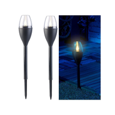 Perla Napelemes LED kerti fáklya 2 darab, láng hatású villogó fény világítás
