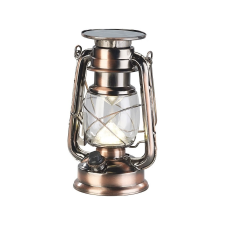 Perla Napelemes LED viharlámpa tompítható fénnyel, nagy teljesítményű 200 lm 3W bronz világítás