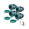 Perla SF-475 Kültéri WiFi-s konnektor 4 darabos szett hangvezérléssel alkalmazással, 16 A