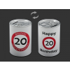  Persely konzerv Boldog 20. Születésnapot 7,5x11cm