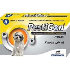 Pestigon Spot On kutyáknak S (2-10 kg) (4 x 0,67 ml) élősködő elleni készítmény kutyáknak