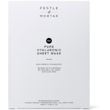 Pestle & Mortar PESTLE&MORTAR Pure Hyaluronic Sheet Mask, 3 darab arcpakolás, arcmaszk