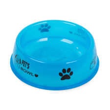  Pet&#039;s Bowl Műanyag tál kutya macska 0,6l, kék kutyatál