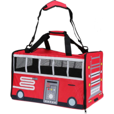Pet Bus kutya macska szállítótáska 52x30x32,5cm piros szállítóbox, fekhely macskáknak