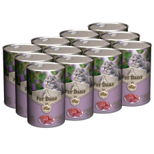 Pet Daily Cat teljes értékű nedves macskaeledel, májas12x415g macskaeledel