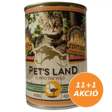 PET'S LAND Pet s Land Cat konzerv Strucchússal Africa Edition 12x415g macskaeledel