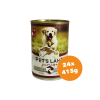 PET'S LAND Pet s Land Dog Junior Konzerv Marhamáj-Bárányhús almával 24x415g