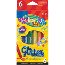 Peter Pen Kft. Colorino 6db-os glitteres filctoll készlet filctoll, marker