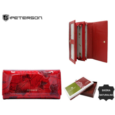 Peterson Női Bőr Pénztárca Ptn 42100-Bf-6993 Red pénztárca