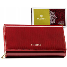  Peterson Női Bőr Pénztárca Ptn 42100-Sbr-7464 Red