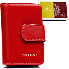  Peterson Női Bőr Pénztárca Ptn 76115-Sgn-8485 Red