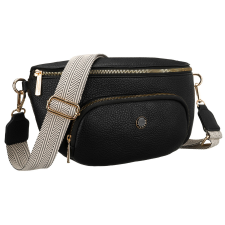  Peterson Női Oldaltáska -PTN MIS-01-3520 BLACK- Fekete- kézitáska és bőrönd