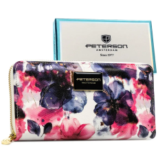  Peterson Női Pénztárca – Echo És Természetes Bőr Ptn Px25-Pf1-4894 Rose