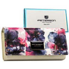  Peterson Női Pénztárca – Echo És Természetes Bőr Ptn Px27-Pf1-4917 Rose