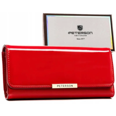  Peterson Női Pénztárca -PTN 006-LAK-9802 RED- Piros