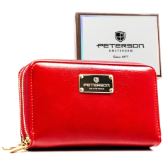  Peterson Női Pénztárca -PTN 007-SF7-2783 RED- Piros