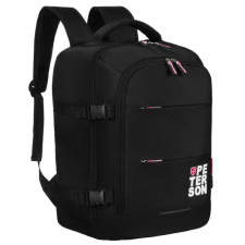  Peterson Utazó Hátizsák- Kézipoggyász- PTN PLG-01-D-7238 BL- Fekete- hátizsák