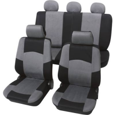 PETEX Autó üléshuzat készlet, 17 részes, fekete, szürke, egyes ülés/hátsó ülés, Petex Classic, (24274918) autóalkatrész