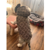 PetGear Kutyaruha - Louis Vuitton Mellény - Barna kapucnis - 3XL