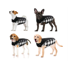 PetGear Kutyaruha - Tépőzáras kifordítható mellény - Fehér kockás - L kutyaruha