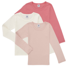 Petit bateau Hosszú ujjú pólók TSML X3 Rózsaszín 8 éves gyerek póló