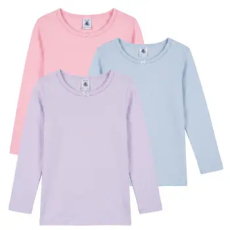 Petit bateau Hosszú ujjú pólók TSML X 3 Sokszínű 5 éves