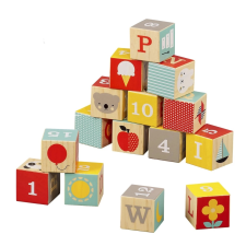 Petit Collage Fa ABC kockák fajáték