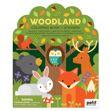 Petit Collage kifestőkönyv erdei matricákkal kreatív és készségfejlesztő