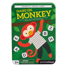 Petit Collage mágneses szókirakó Hang on, monkey társasjáték