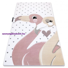 PETIT szőnyeg FLAMINGOS Flamingók szív krém 160x220 cm lakástextília