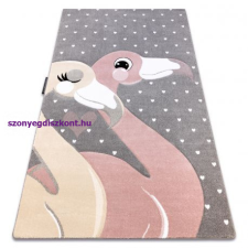 PETIT szőnyeg FLAMINGOS Flamingók szív szürke 120x170 cm lakástextília