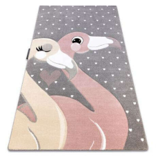 PETIT szőnyeg FLAMINGOS Flamingók szív szürke 160x220 cm lakástextília