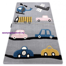 PETIT szőnyeg TOYS JÁTÉKOK AUTÓ szürke 180x270 cm lakástextília