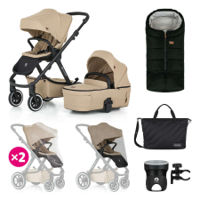 Petite & Mars Kombinált babakocsi ICON 2in1 Mocha Beige XXL AIR babakocsi