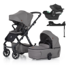  PETITE&amp;MARS KÉSZLET Babakocsi 4v1 ICON Dove Grey LITE RWS + CYBEX Aton B2 i-Size