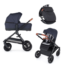  PETITE&amp;MARS Kombinált babakocsi 2in 1 Trails Anthracite Blue babakocsi