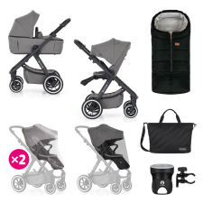 PETITE&MARS Kombinált babakocsi ICON 2in1 Dove Grey XXL AIR babakocsi