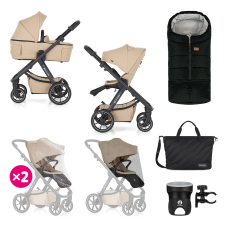  PETITE&amp;MARS Kombinált babakocsi ICON 2in1 Mocha Beige XXL RWS babakocsi