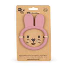 Petite&Mars Petite&Mars Bunny Szilikon rágóka, rózsaszín rágóka