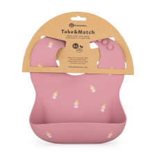 Petite&Mars Petite&amp;Mars TAKE&amp;MATCH Szilikon előke zsebbel, balerina előke