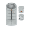 Petite&Mars Petite and Mars Téli szett Jibot 3in1 bundazsák és kézmelegítõ kesztyû babakocsira Jasie Quiet Grey