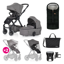 PetiteMars PETITE&MARS Kombinált babakocsi ICON 2in1 Dove Grey XXL AIR babakocsi
