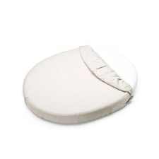 PetiteMars PETITE&MARS Vízhatlan lepedő ovális kiságyakhoz Soft Dream Oval 84x50 White babaágynemű, babapléd