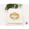  Petra-gold antiallergén gyűrű virág díszítéssel-18K