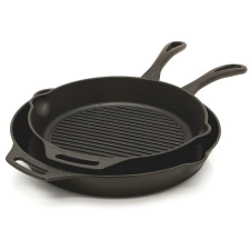 Petromax GP35 Öntöttvas grillserpenyő fogantyúval 35 cm edény
