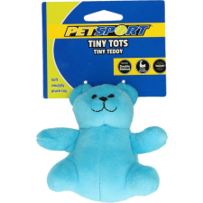 Petsport Tiny Tots kék mackó kutyajáték plüss játék kutyáknak