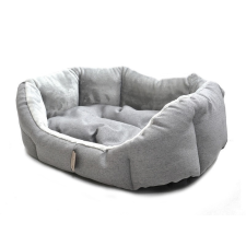 PETSY ALÍK puha gyapjú kutyafekhely - szürke - 90 cm szállítóbox, fekhely kutyáknak