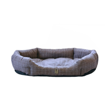 Petsy Bobík pamut kutyafekhely - barnás-szürke - 90 cm szállítóbox, fekhely kutyáknak