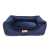 PETSY Petsy Royal kutya, macska poliészter fekhely bársony felülettel - kék - 55 cm